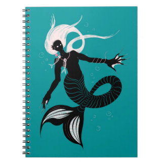 Carnet Sirène gothique Imaginaire foncé Créature