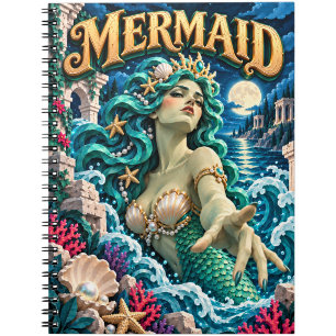 Carnet Sirène, Monstre en Papier Découpé