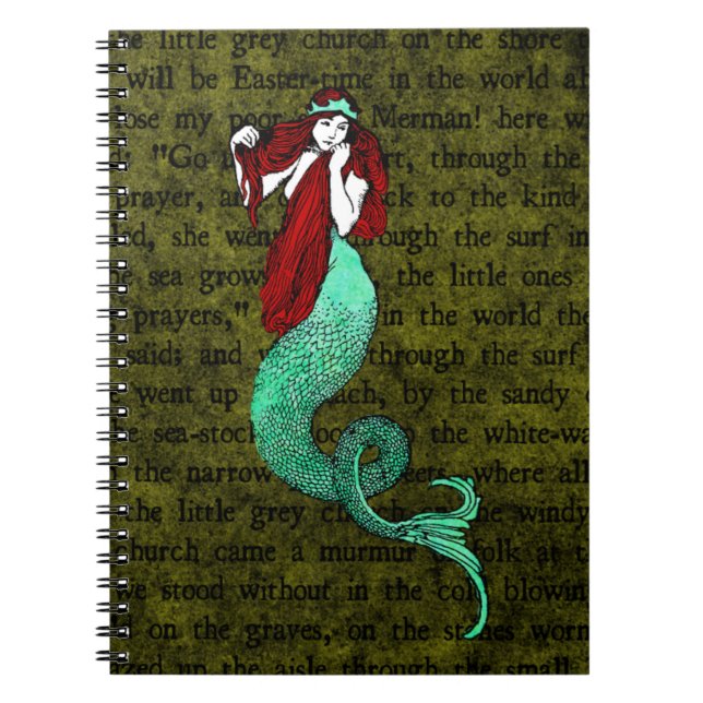 Carnet Sirène vintage (Devant)