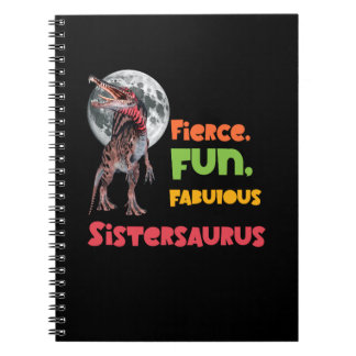 Carnet Sistersaurus Équipe de dinosaures sœurs appariées 
