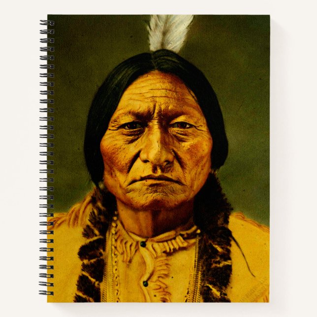 Carnet Sitting Bull Chef des Premières nations amérindien (Devant)