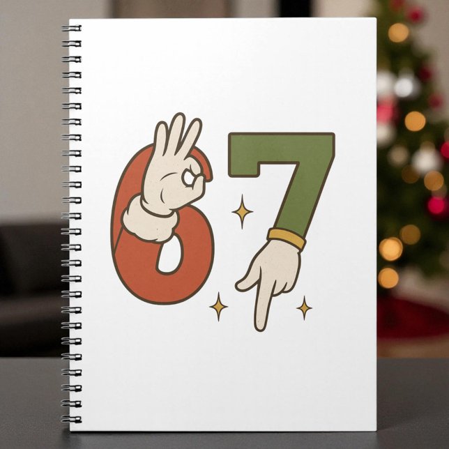 Carnet Six Seven 67 6 7 Santa Elfe Noël Memes (Créateur téléchargé)