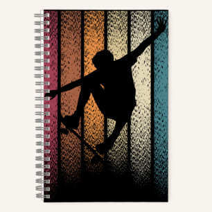 Carnet Skateboarding Rétro Vintage
