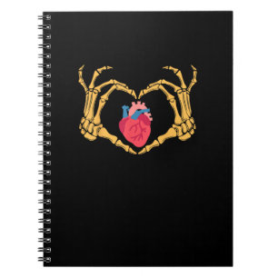 Carnet Skeleton Anatomie du coeur de la main Cardiac Cvic