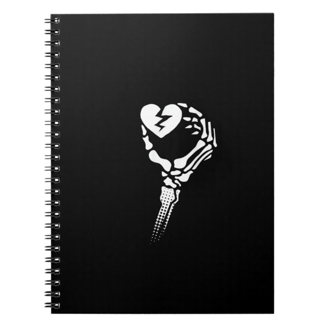 Carnet Skeleton Coeur de main (Devant)