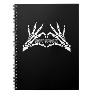 Carnet Skeleton Coeur Et Mains Design Classique
