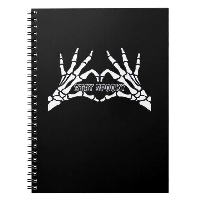 Carnet Skeleton Coeur Et Mains Design Classique (Devant)