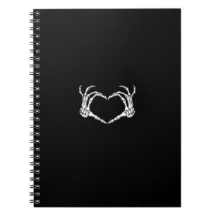 Carnet Skeleton Hands Heart Graphic