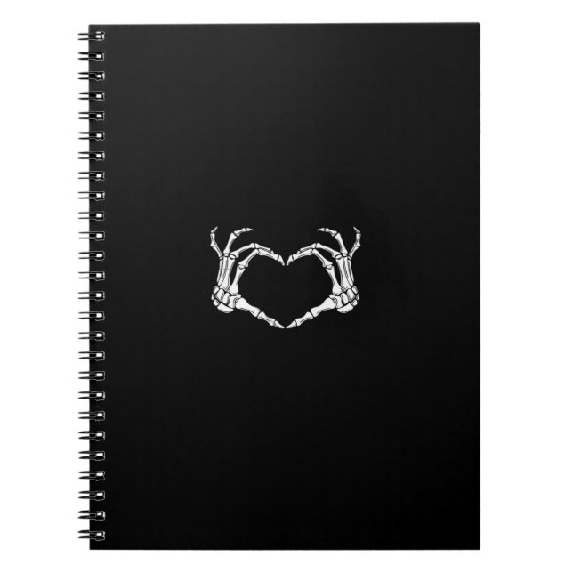 Carnet Skeleton Hands Heart Graphic (Devant)