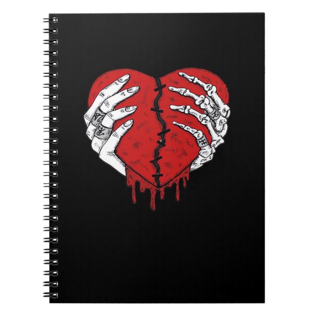Carnet Skeleton Hands Hearts Classic Trending (Devant)