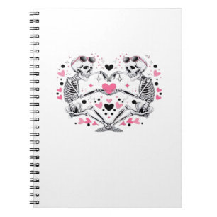 Carnet Skeleton Heart Mains Classique Viral
