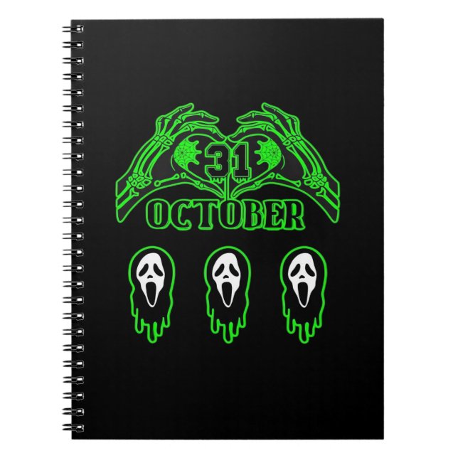 Carnet Skeleton Mains Design classique (Devant)