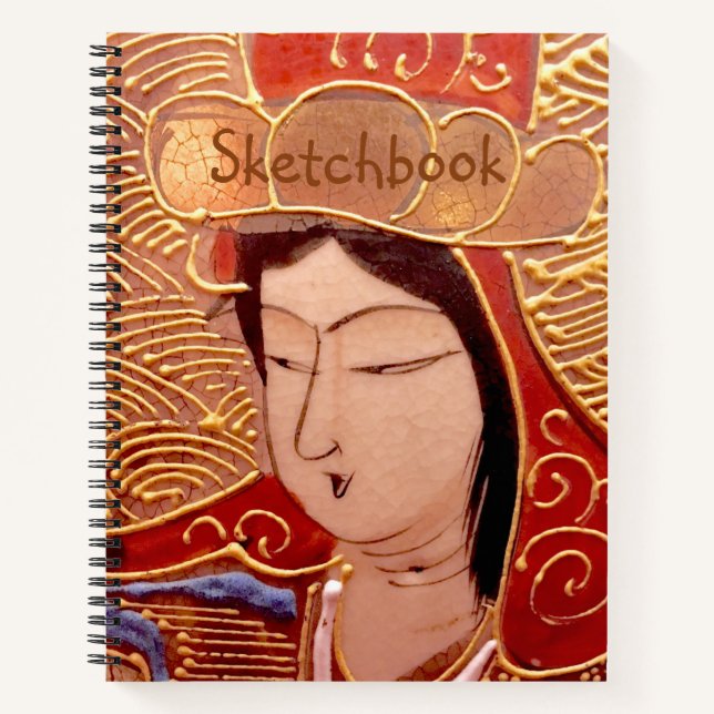 Carnet Sketchbook de Geisha asiatique (Devant)