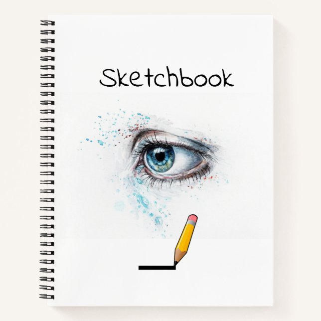 Carnet Sketchbook : Pages vierges, 8,5 x 11 pouces, Ske (Devant)