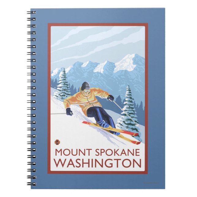 Carnet Ski de neige - Mont Spokane, (Devant)