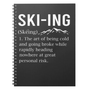 Carnet Ski Humour Ski amusant Sport d'hiver Plaisanterie