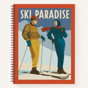 Carnet Ski Paradise Impression Vintage
