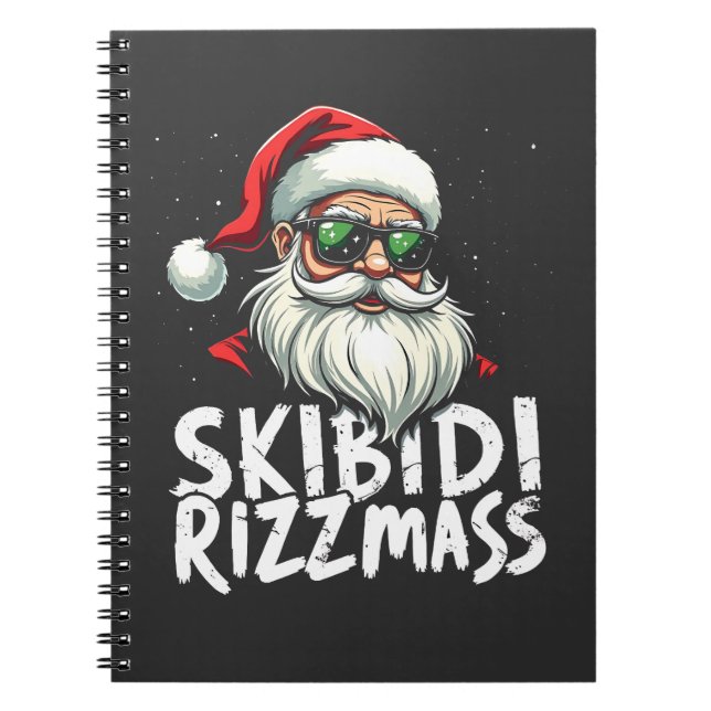 Carnet Skibidi Rizzmas Funny Gen Alpha Slang Noël (Devant)