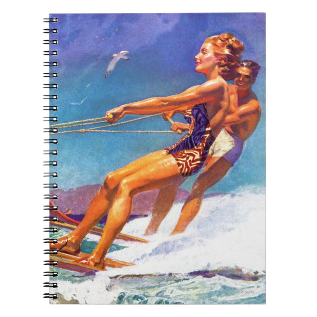 Carnet Skier nautique par McClelland Barclay (Devant)