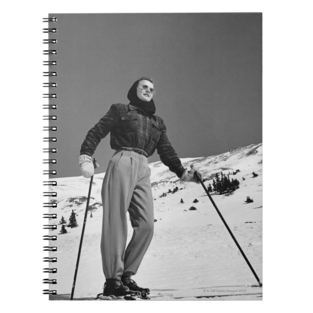 Carnet Skieur de femme (Devant)