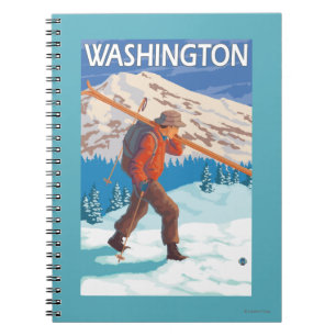 Carnet Skis de transport de neige de skieur - Washington
