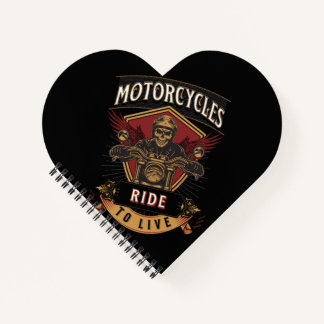 Carnet Skull Ride Cycles moteurs, Ride To Live