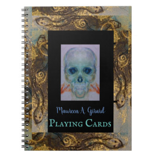 Carnet Skull Skeleton Halloween Debout Maureen Girard Pla