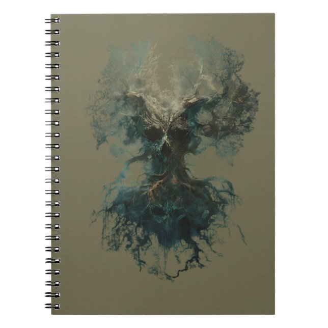 Carnet Skull Tree Surreal Dark Nature Notebook (Devant)