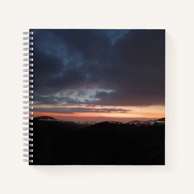 Carnet sky at night ,Spiral Notebook (Devant)