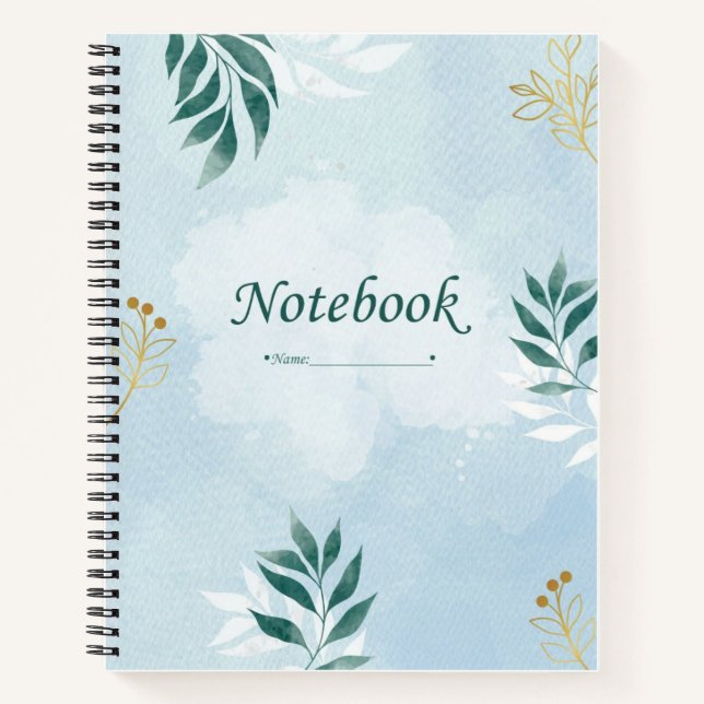 Carnet Sky-Blue Spiral Notebook (Devant)