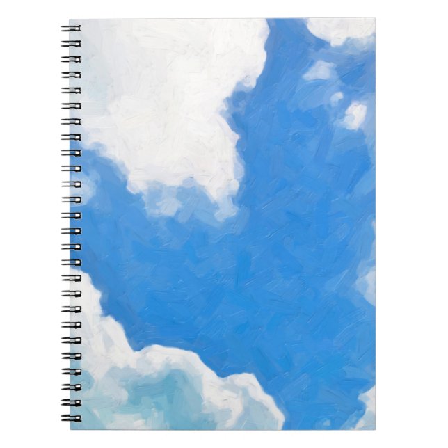 Carnet Skysky, peinture, scène, printemps, bleu, art, fin (Devant)