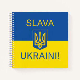 Carnet Slava Ukraine gloire Ukraine guerre symbole de pai