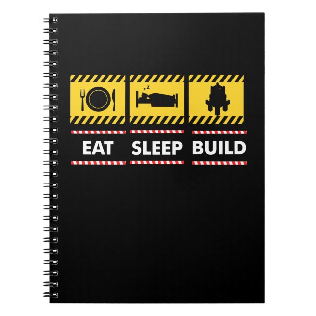 Carnet Sleep Eat Build Repeat Building (Devant)