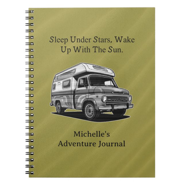 Carnet Sleep Under Stars Wake With Sun Outdoor Serenity (Devant)