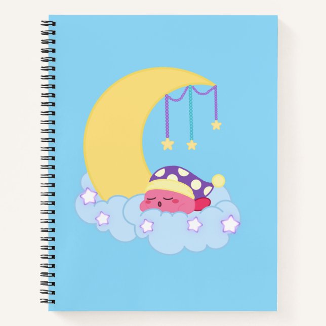 Carnet Sleeping Kirby Notebook ☾ (Devant)