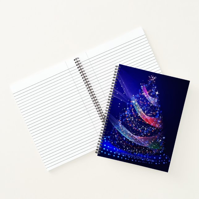 Carnet SlipperyJoe arbre de Noël numérique translucide ro (Intérieur)