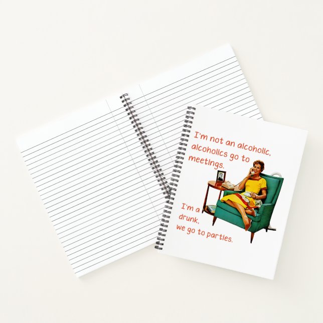 Carnet SlipperyJoe socialiser la fête de la boisson vinta (Intérieur)