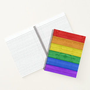 Carnet SlipperyJoe's classique arc-en-ciel tactile artisa