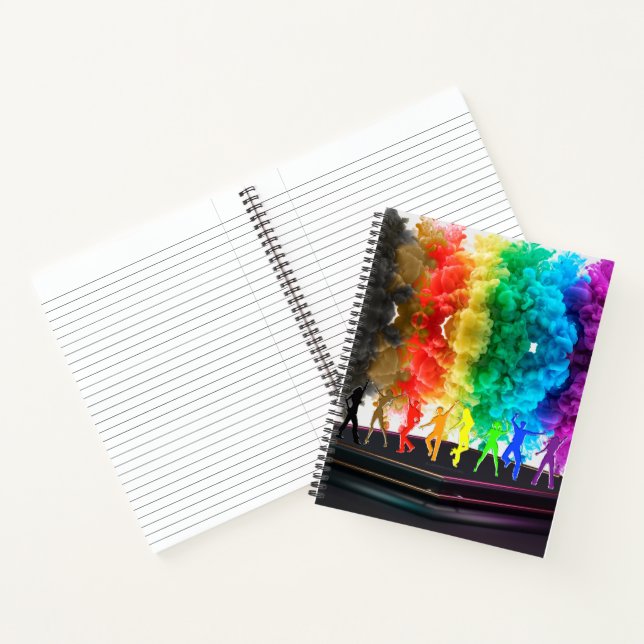 Carnet SlipperyJoe's Dancing Pride Shadows cadeaux gay ar (Intérieur)