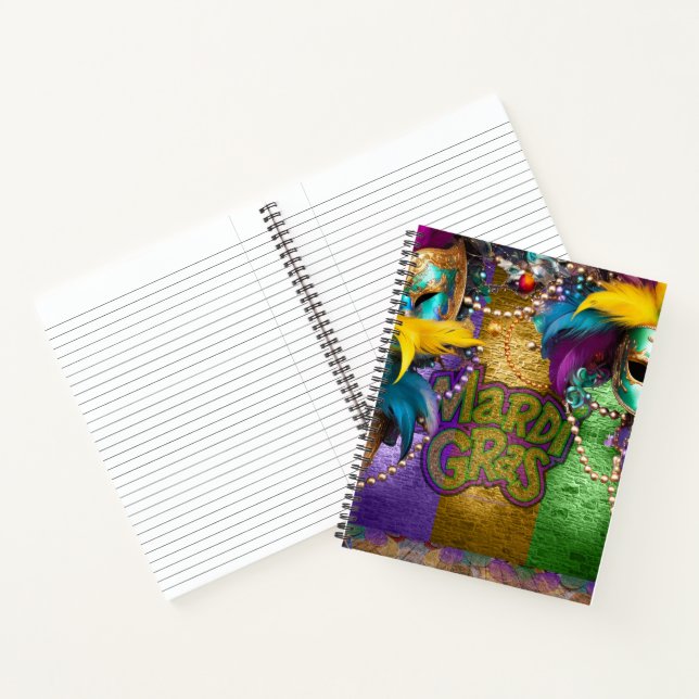 Carnet SlipperyJoe's Mardi Gras Colliers de perles doublo (Intérieur)