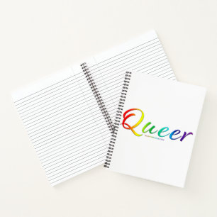 Carnet SlipperyJoe's queer orgueil couleurs mot vib color