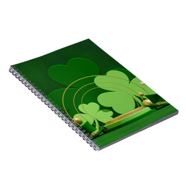 Carnet SlipperyJoe's Saint Patrick's Day trèfle à trois f (Côté Droit)