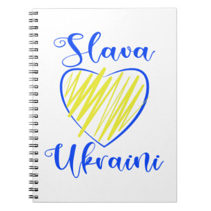 Carnet Slogan Slava La gloire ukrainienne au coeur de l'U