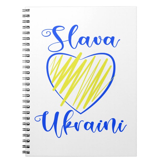 Carnet Slogan Slava La gloire ukrainienne au coeur de l'U (Devant)
