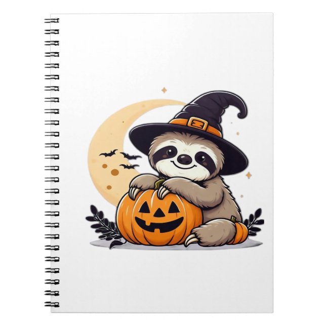 Carnet Sloth Halloween Motif Cute Classic T-Shirt (Devant)