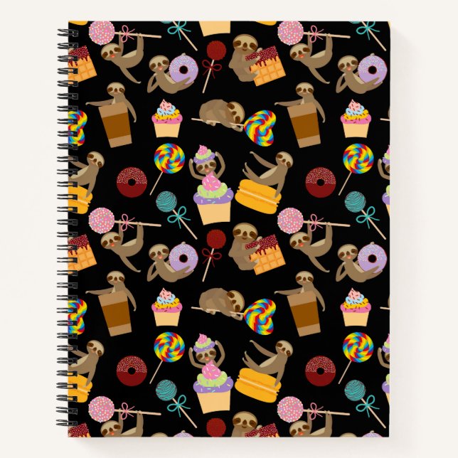 Carnet Sloth Sweet Traitements Motif (Devant)