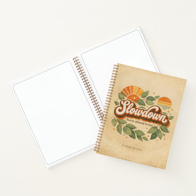 Carnet slowdown, you’re allowed to rest Design (Intérieur)