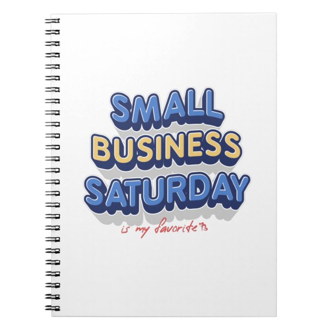 Carnet Small Business Saturday est mon préféré (Devant)