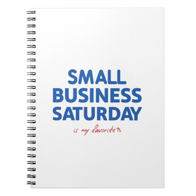 Carnet Small Business Saturday est mon préféré (Devant)