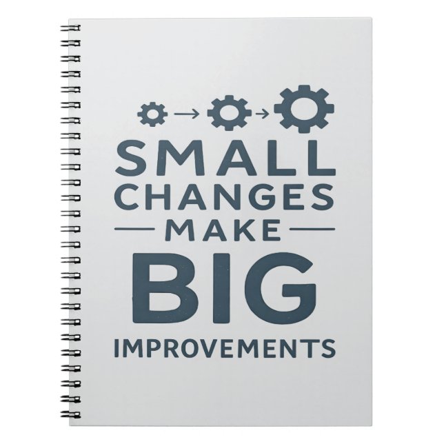 Carnet Small Changes Make Big Improvements Kaizen culture (Devant)